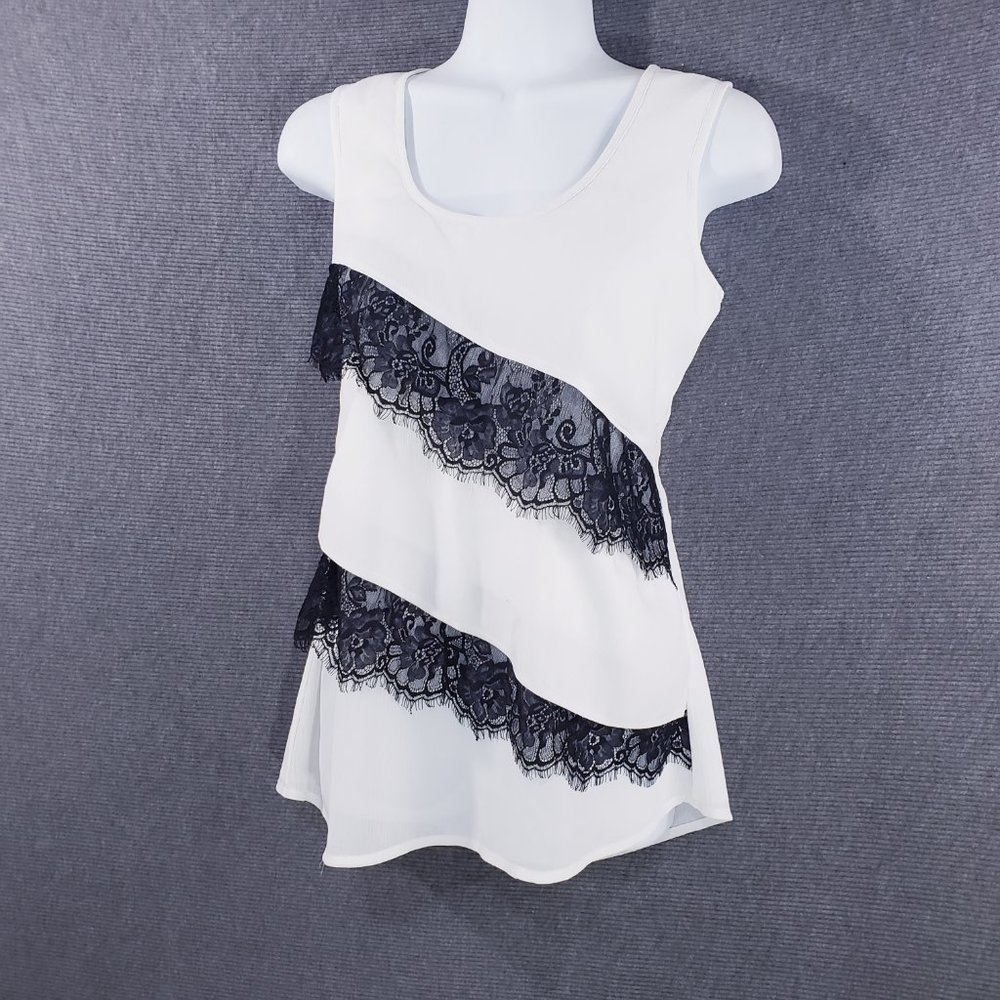 Tommy Hilfiger Womens Top Sleeveless Tank Tiered R‎ - Picture 3 of 6